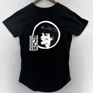 2016 OWSLA Killa Skrillex Wiwek Black T-shirt Men's XL Scallop Hem UNISEX *RARE*